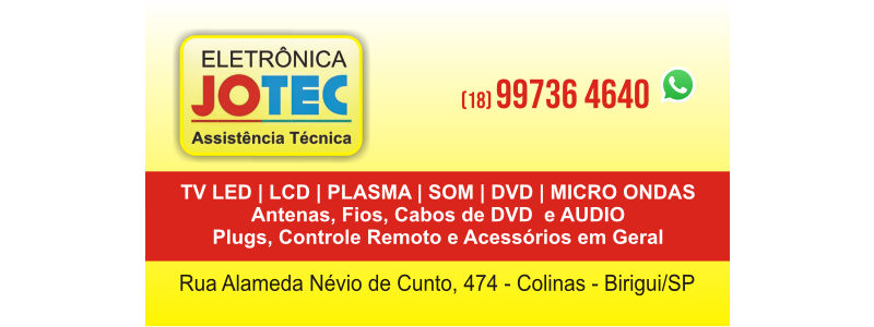 Eletrônica JOTEC - Anúncio em Birigui